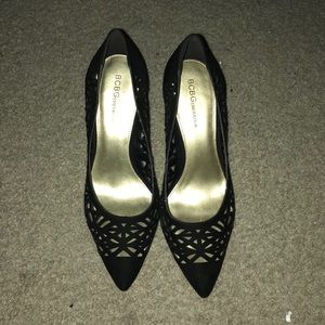 BCBGeneration Black Heels